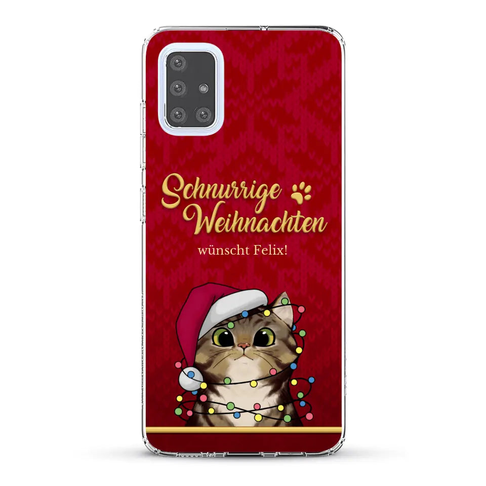 Schnurrige Weihnachten - Individuelle Handyhülle