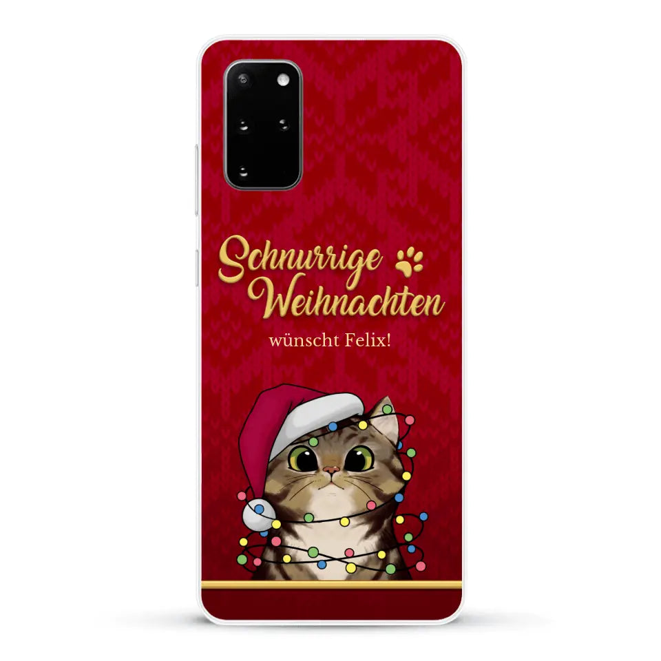 Schnurrige Weihnachten - Individuelle Handyhülle