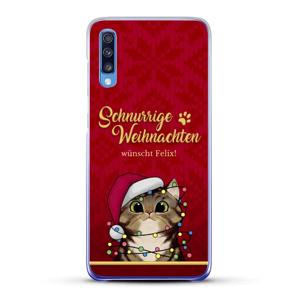 Schnurrige Weihnachten - Individuelle Handyhülle