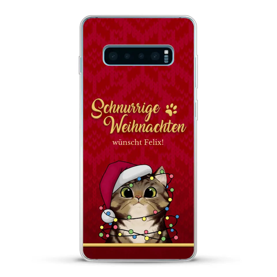 Schnurrige Weihnachten - Individuelle Handyhülle