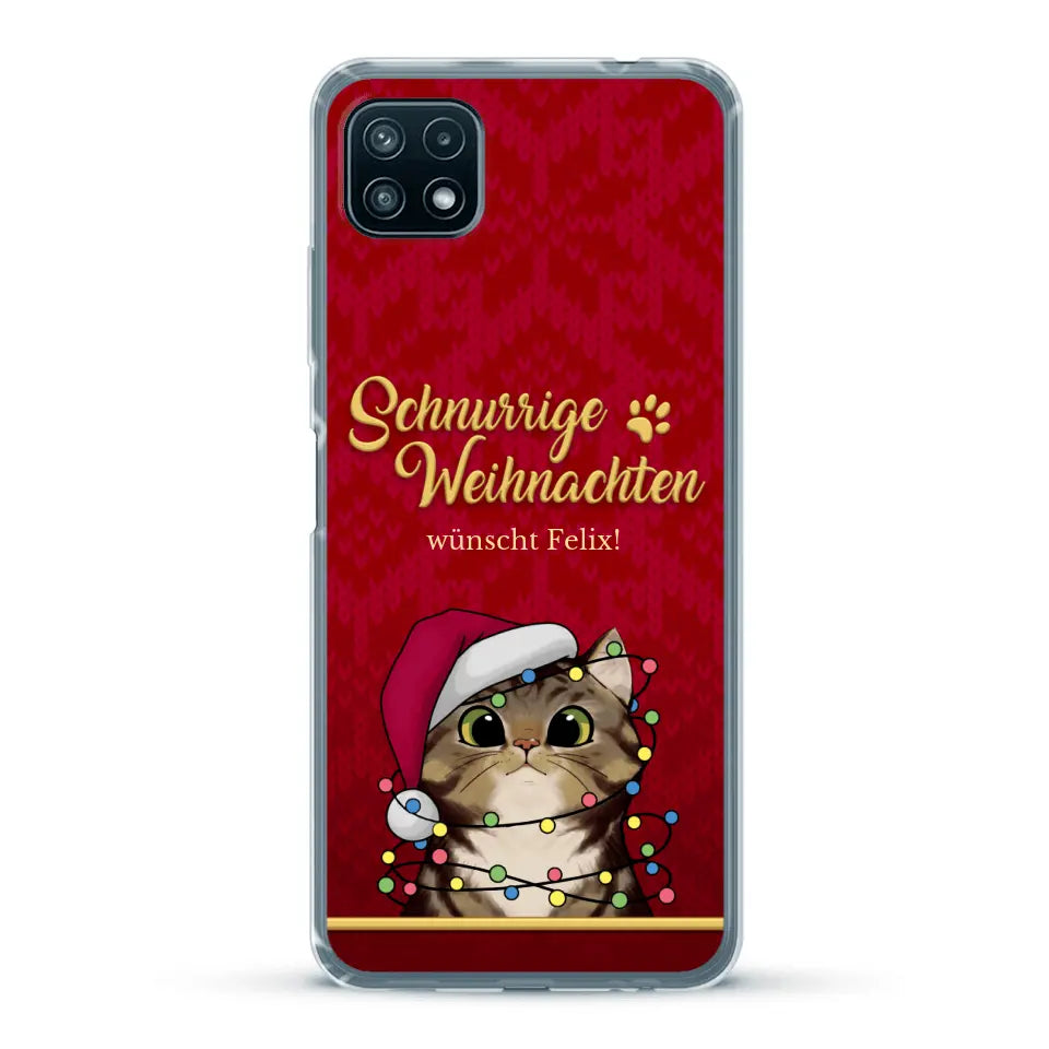 Schnurrige Weihnachten - Individuelle Handyhülle