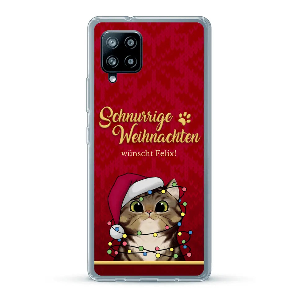 Schnurrige Weihnachten - Individuelle Handyhülle