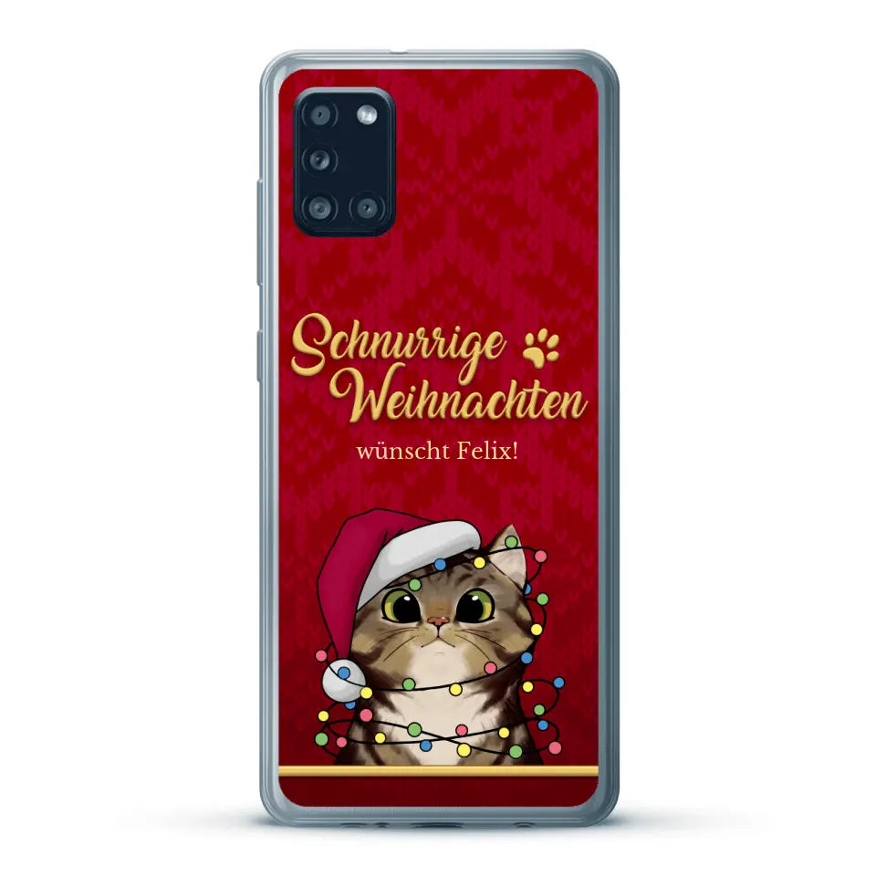 Schnurrige Weihnachten - Individuelle Handyhülle