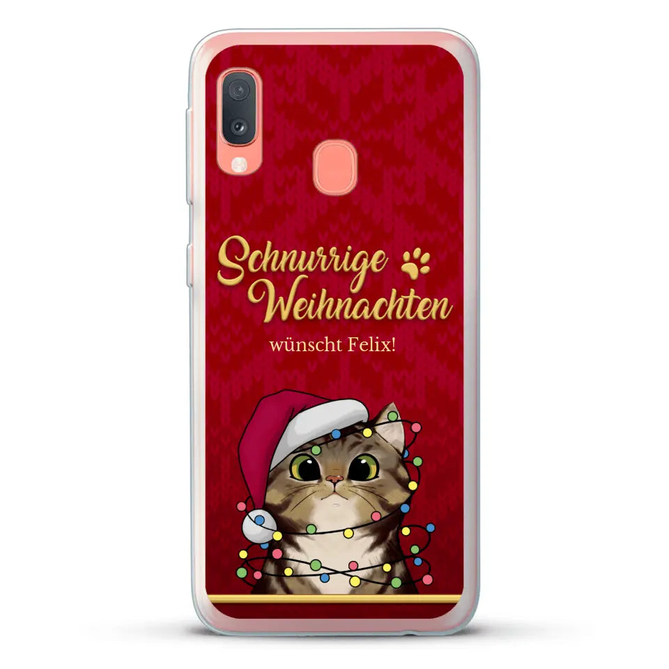 Schnurrige Weihnachten - Individuelle Handyhülle