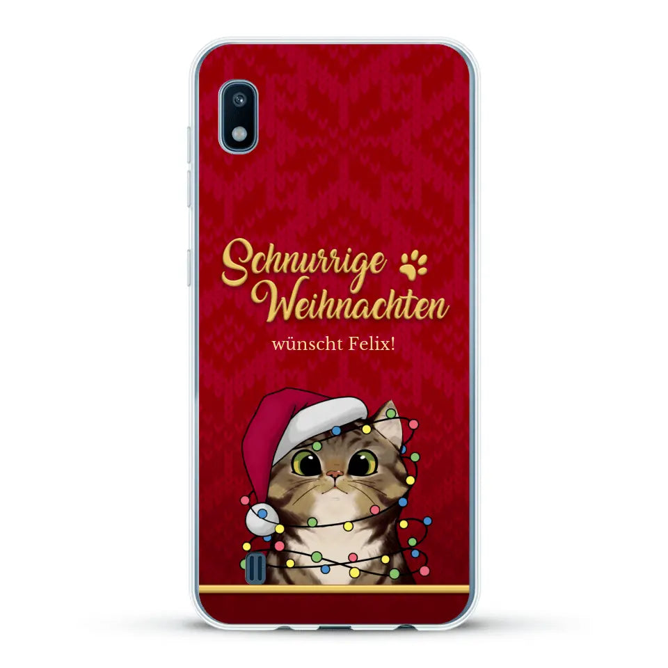 Schnurrige Weihnachten - Individuelle Handyhülle