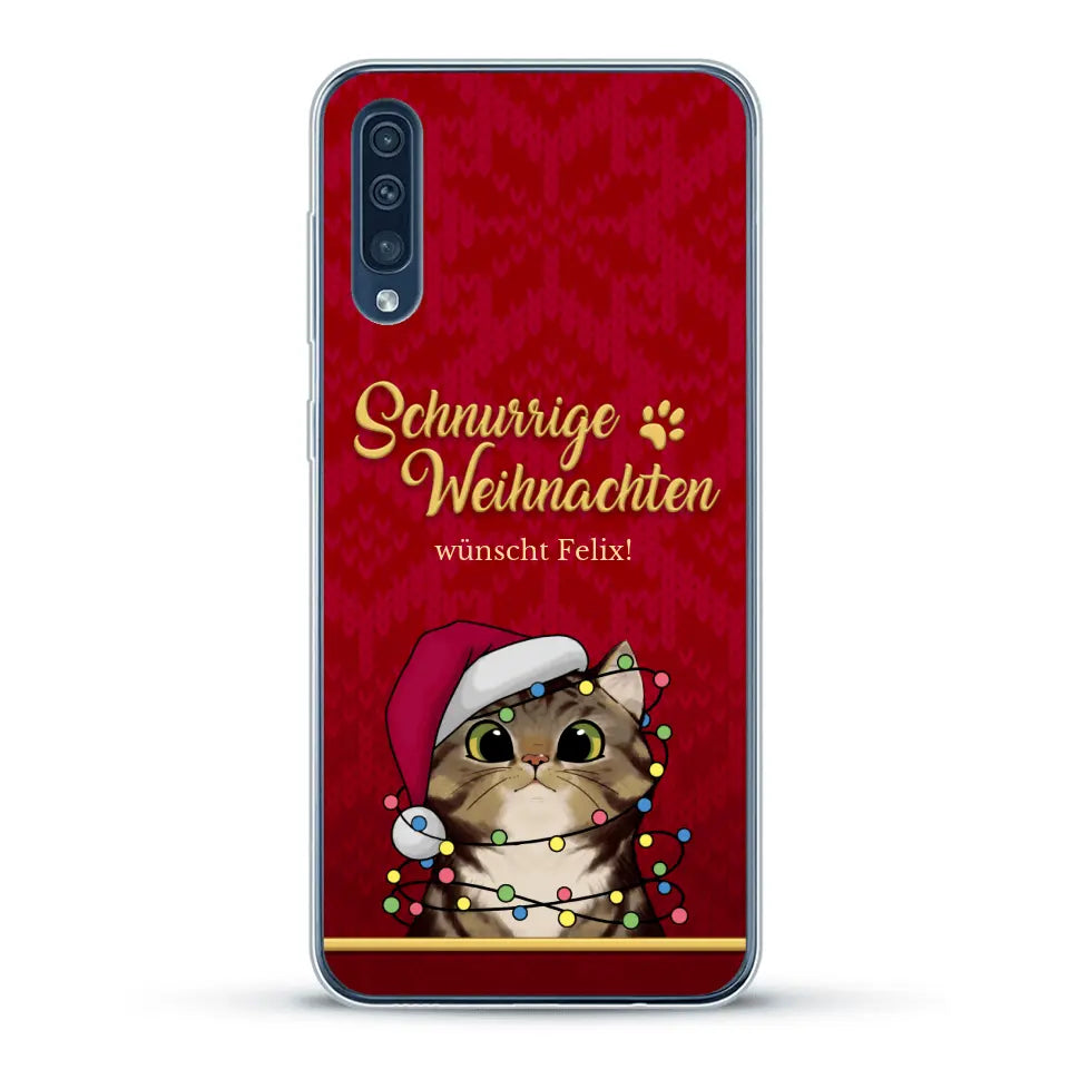 Schnurrige Weihnachten - Individuelle Handyhülle