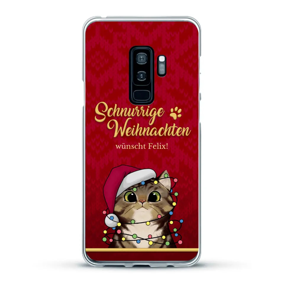 Schnurrige Weihnachten - Individuelle Handyhülle