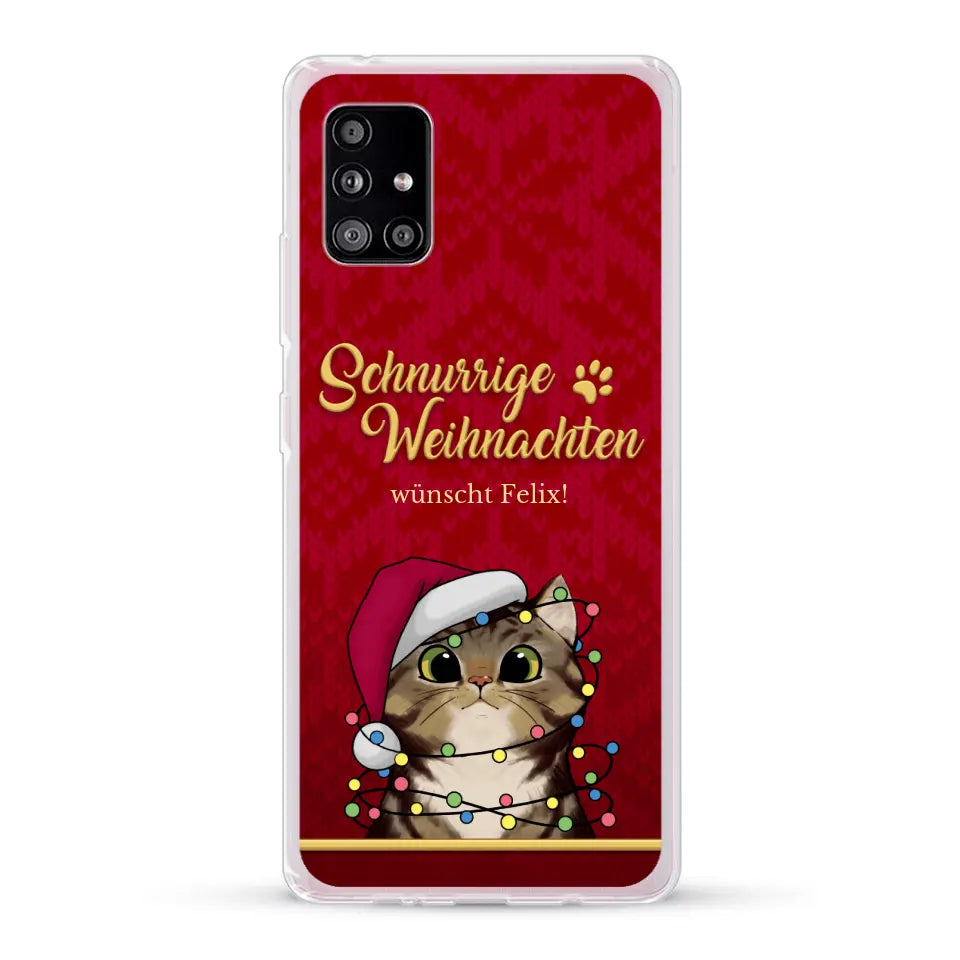 Schnurrige Weihnachten - Individuelle Handyhülle