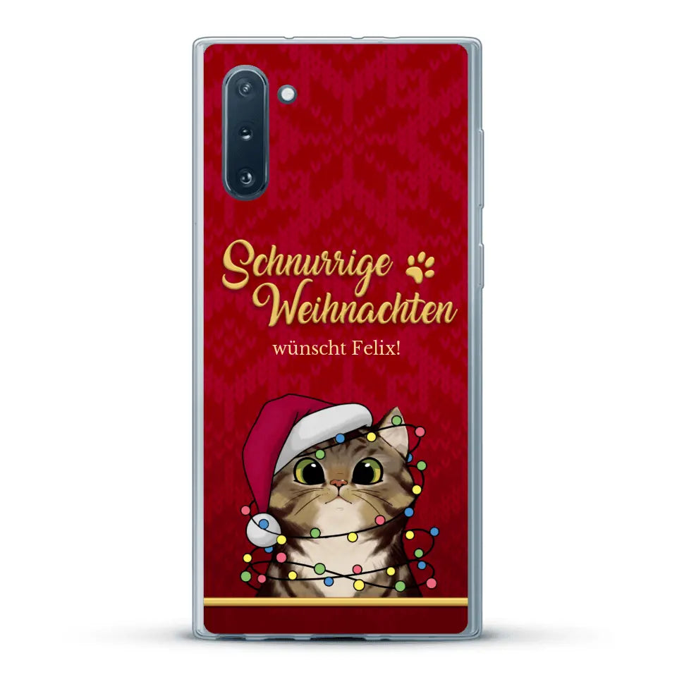 Schnurrige Weihnachten - Individuelle Handyhülle