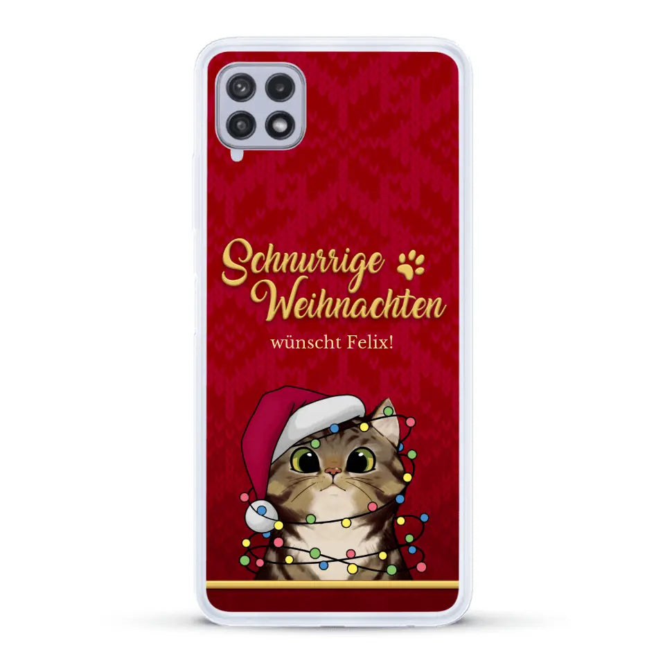 Schnurrige Weihnachten - Individuelle Handyhülle