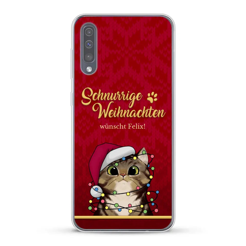 Schnurrige Weihnachten - Individuelle Handyhülle