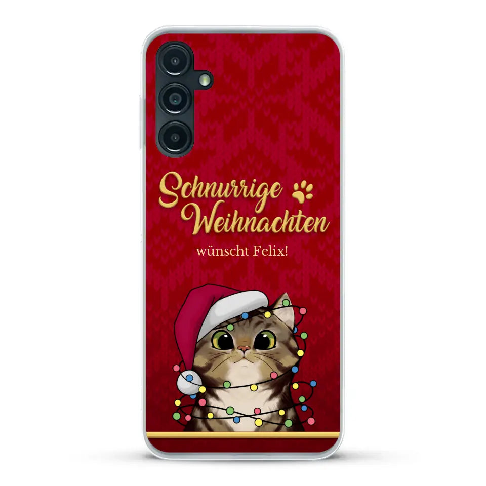 Schnurrige Weihnachten - Individuelle Handyhülle