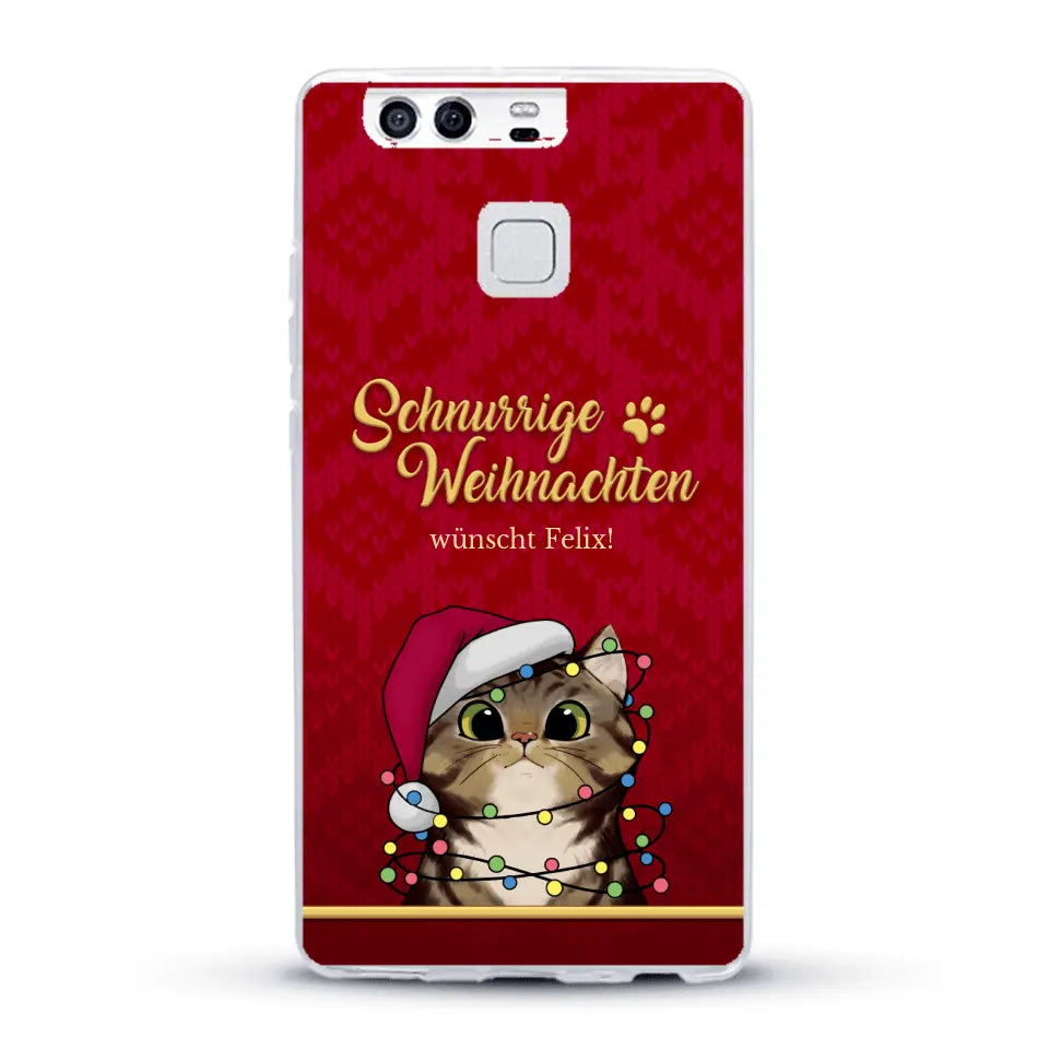 Schnurrige Weihnachten - Individuelle Handyhülle