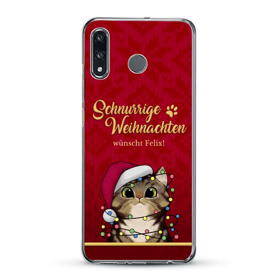 Schnurrige Weihnachten - Individuelle Handyhülle