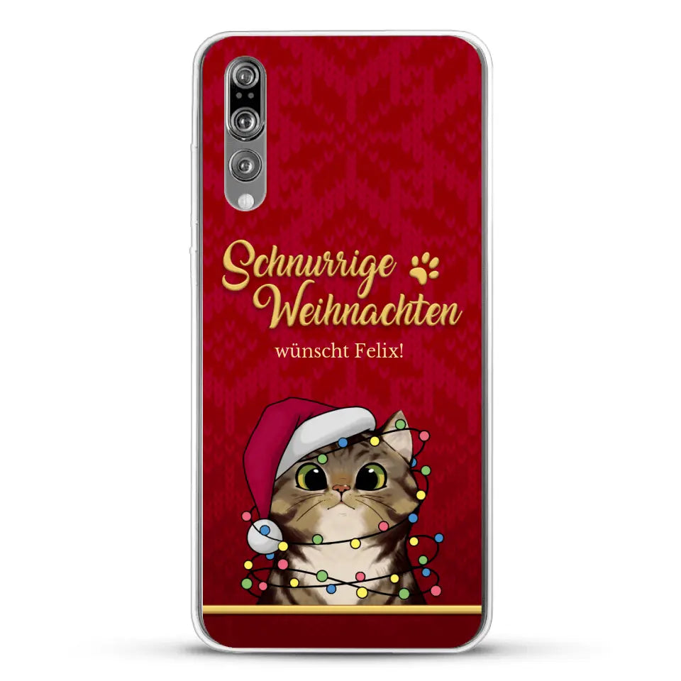 Schnurrige Weihnachten - Individuelle Handyhülle