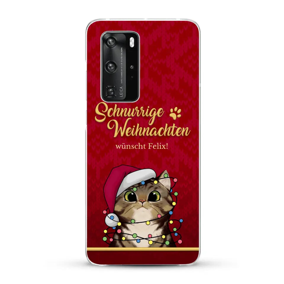 Schnurrige Weihnachten - Individuelle Handyhülle