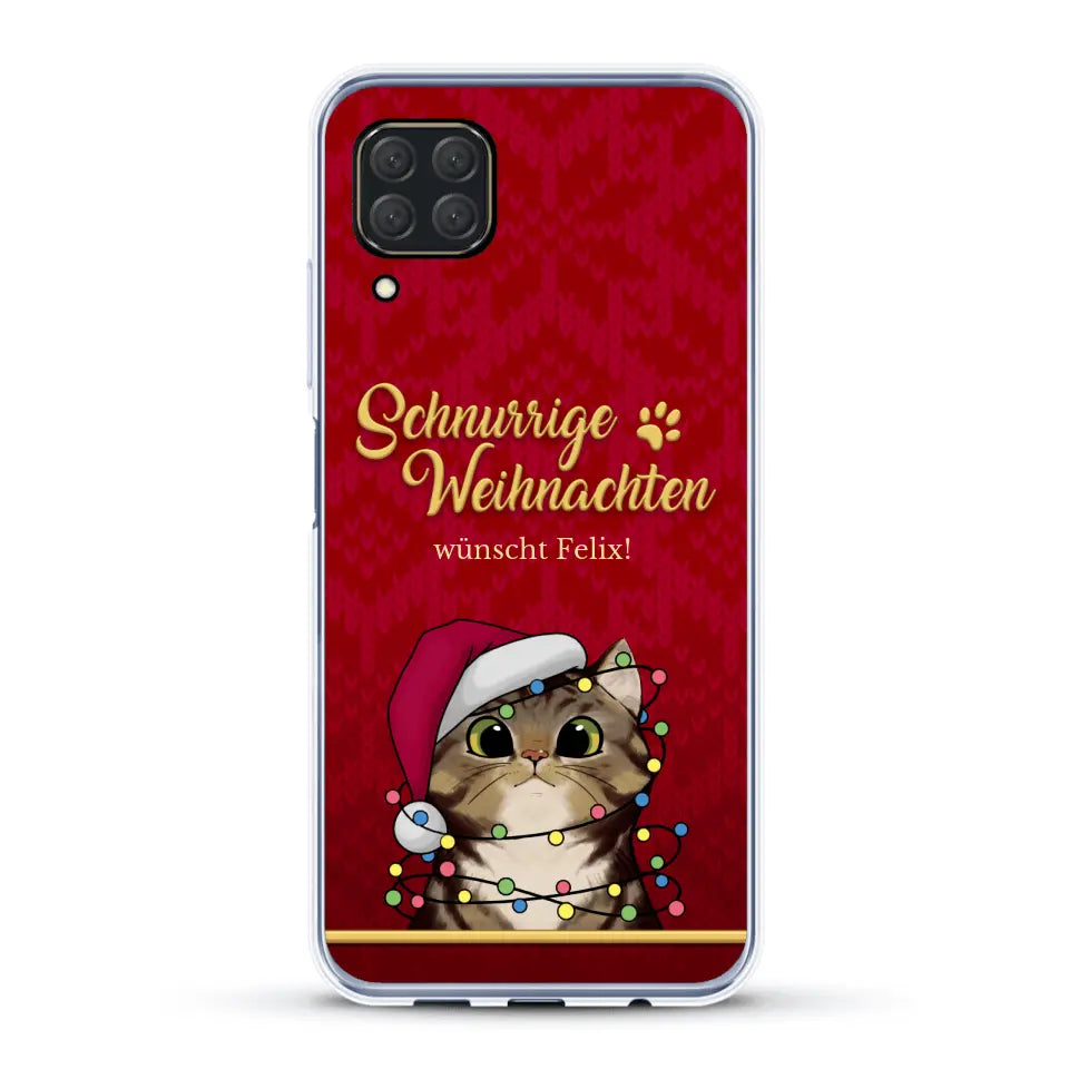 Schnurrige Weihnachten - Individuelle Handyhülle