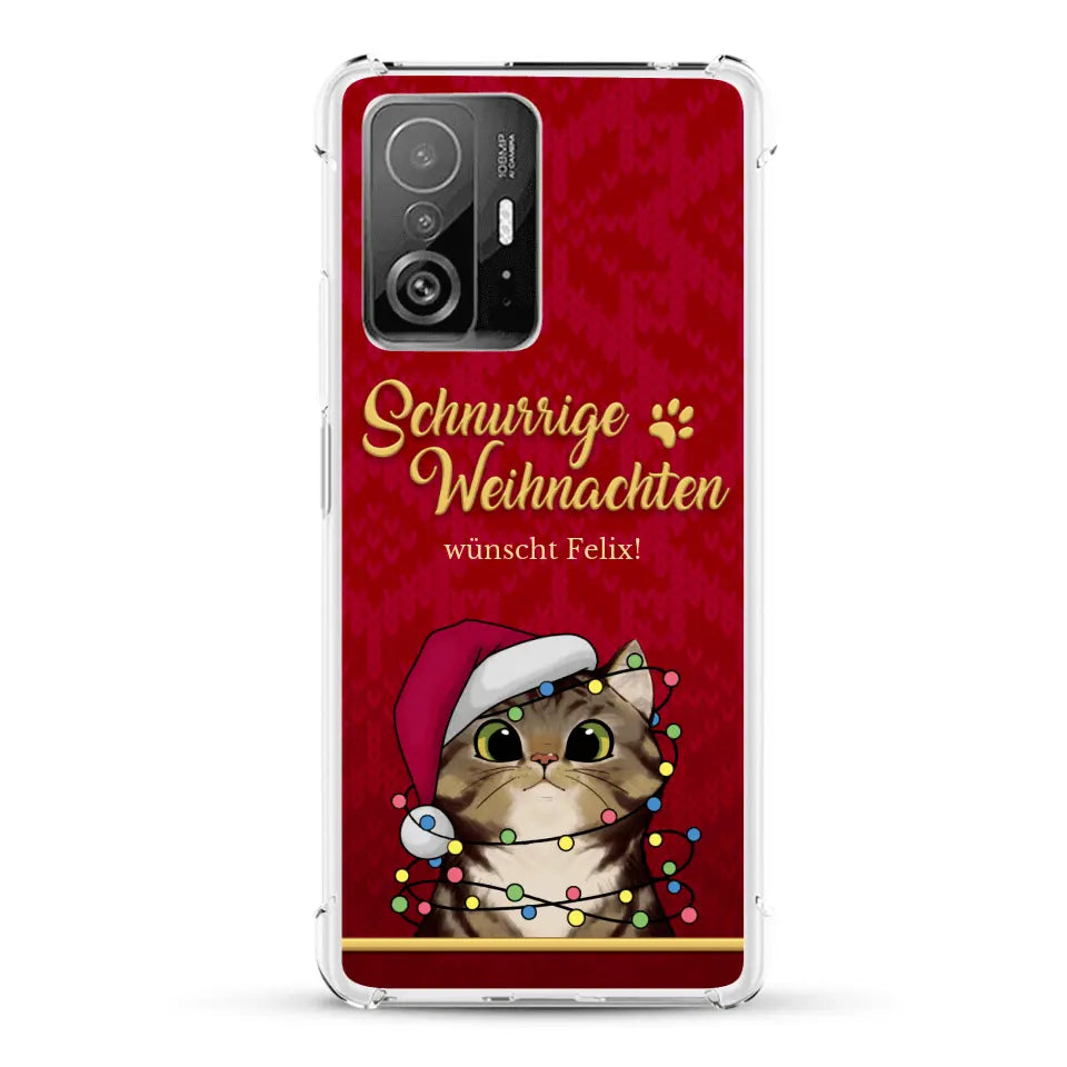 Schnurrige Weihnachten - Individuelle Handyhülle