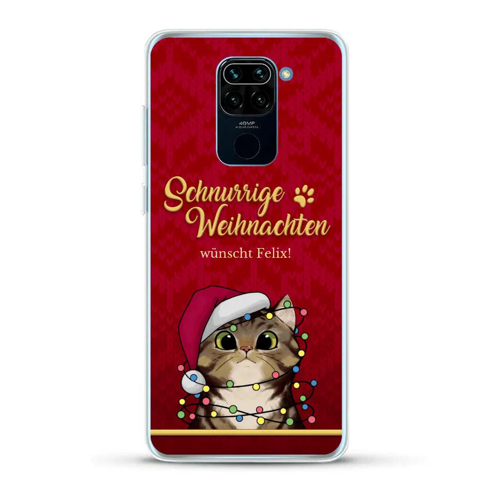 Schnurrige Weihnachten - Individuelle Handyhülle