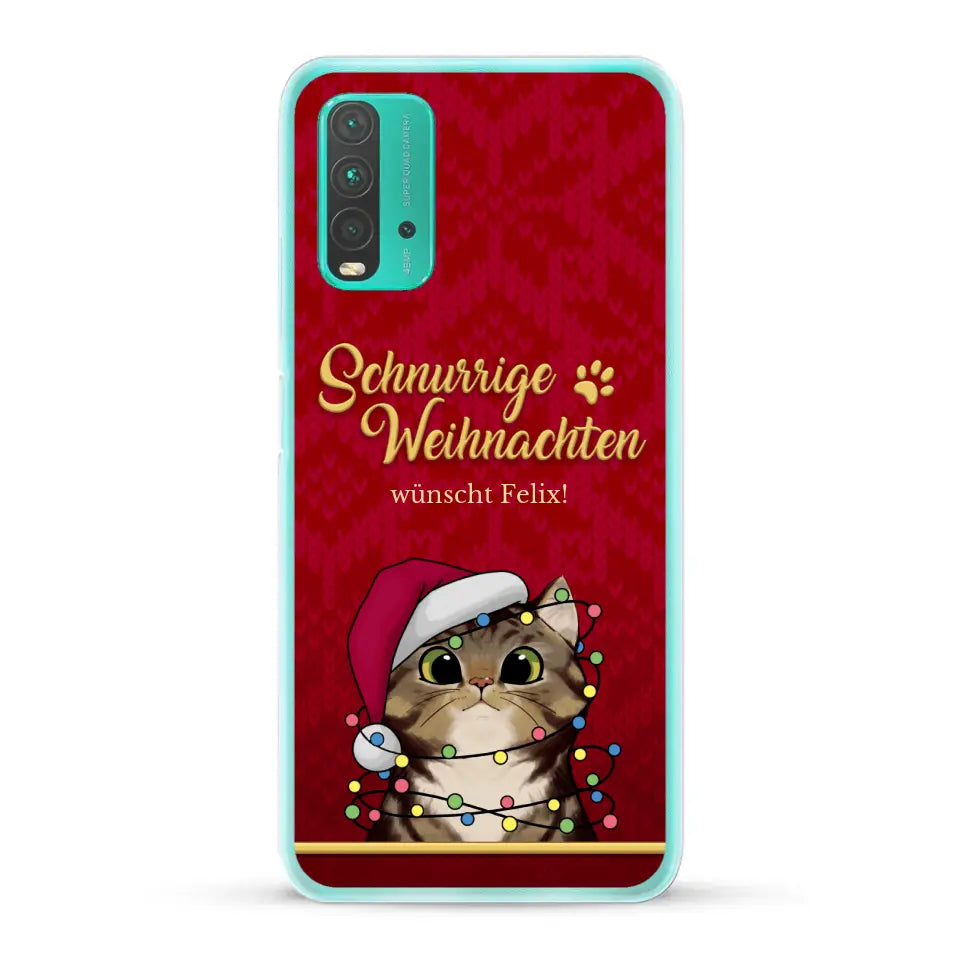 Schnurrige Weihnachten - Individuelle Handyhülle