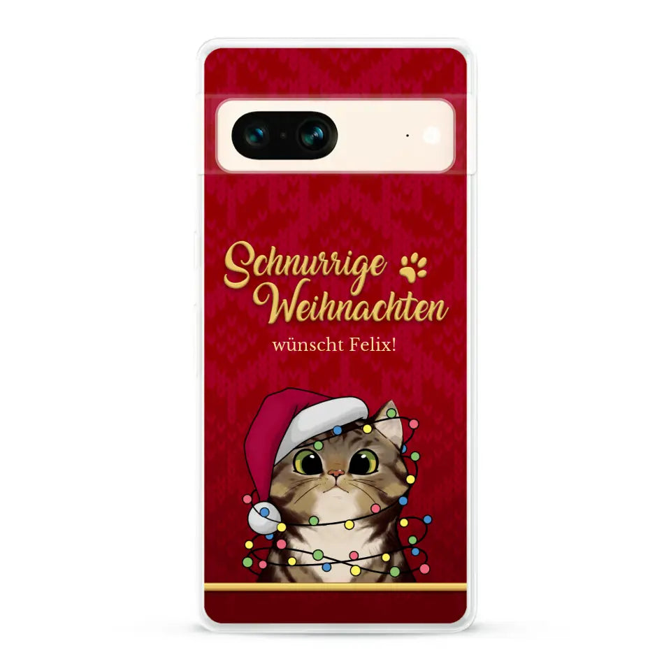 Schnurrige Weihnachten - Individuelle Handyhülle