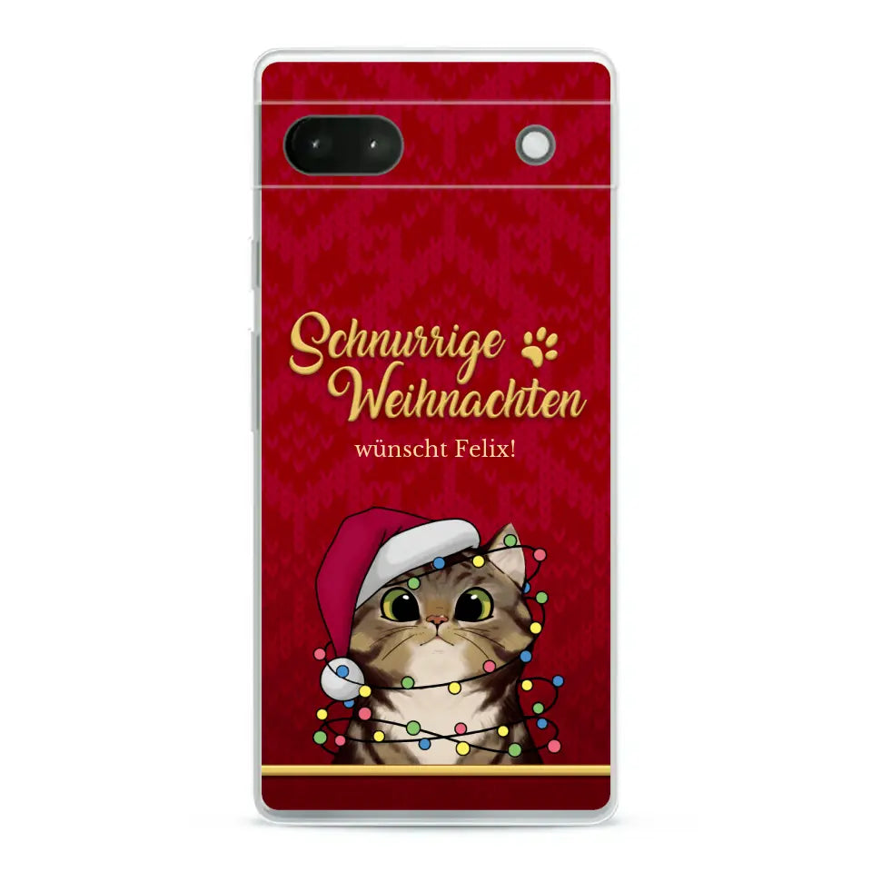 Schnurrige Weihnachten - Individuelle Handyhülle