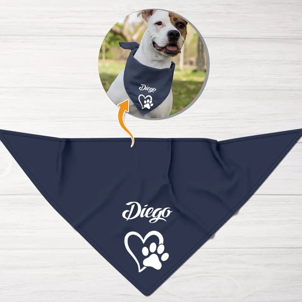 Hundename - Individuelles Bandana – Pet Printed