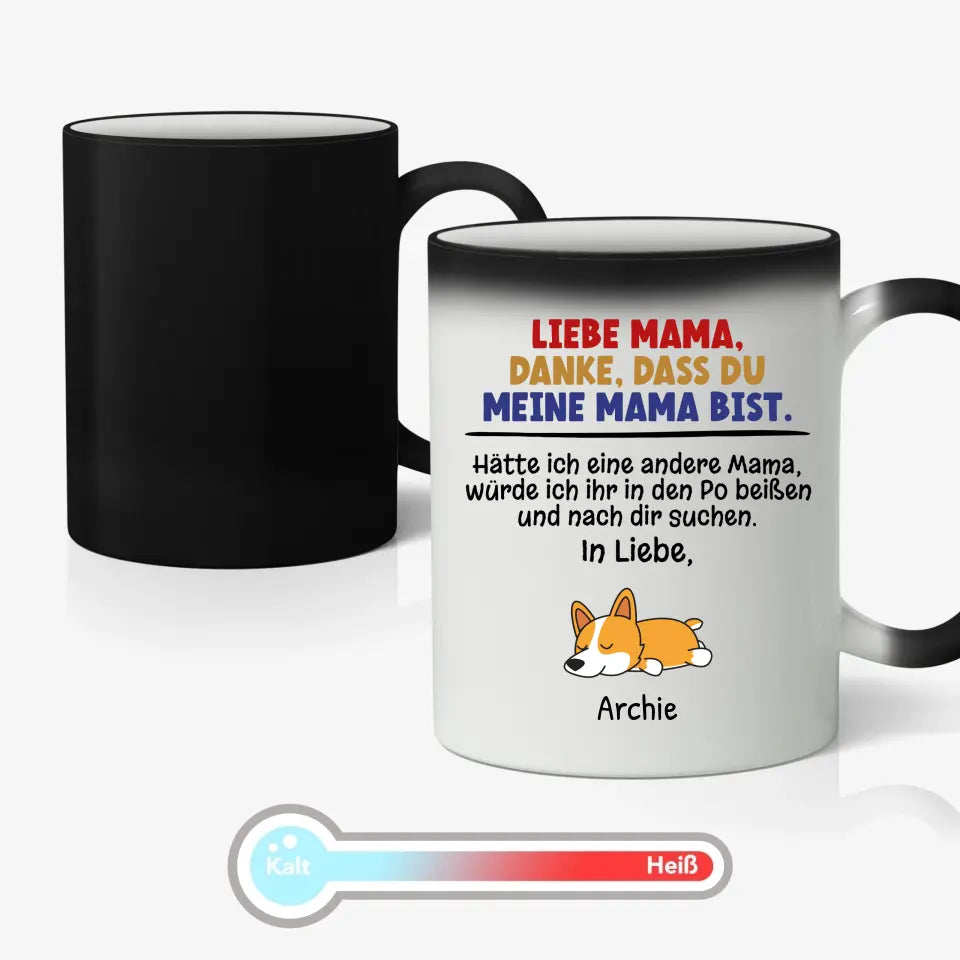 Danke, dass du meine Mama bist - Individuelle Tasse