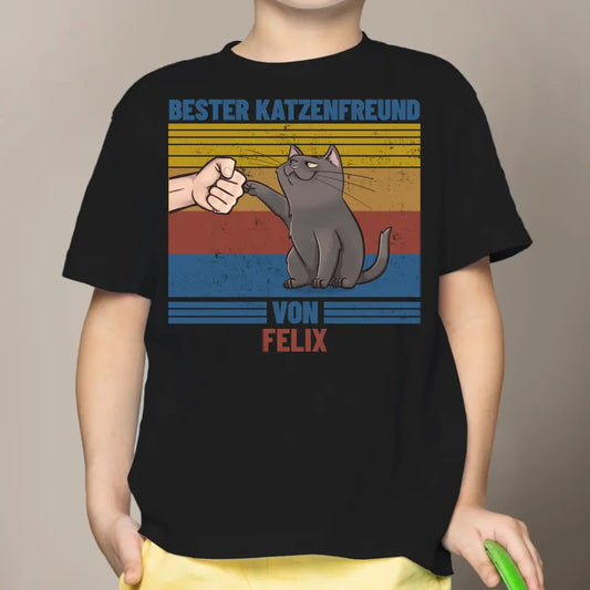 Bester Katzenfreund - Individuelles Kinder T-Shirt