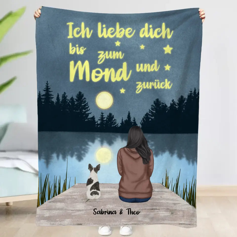 Bis zum Mond und zurück  - Individuelle Decke