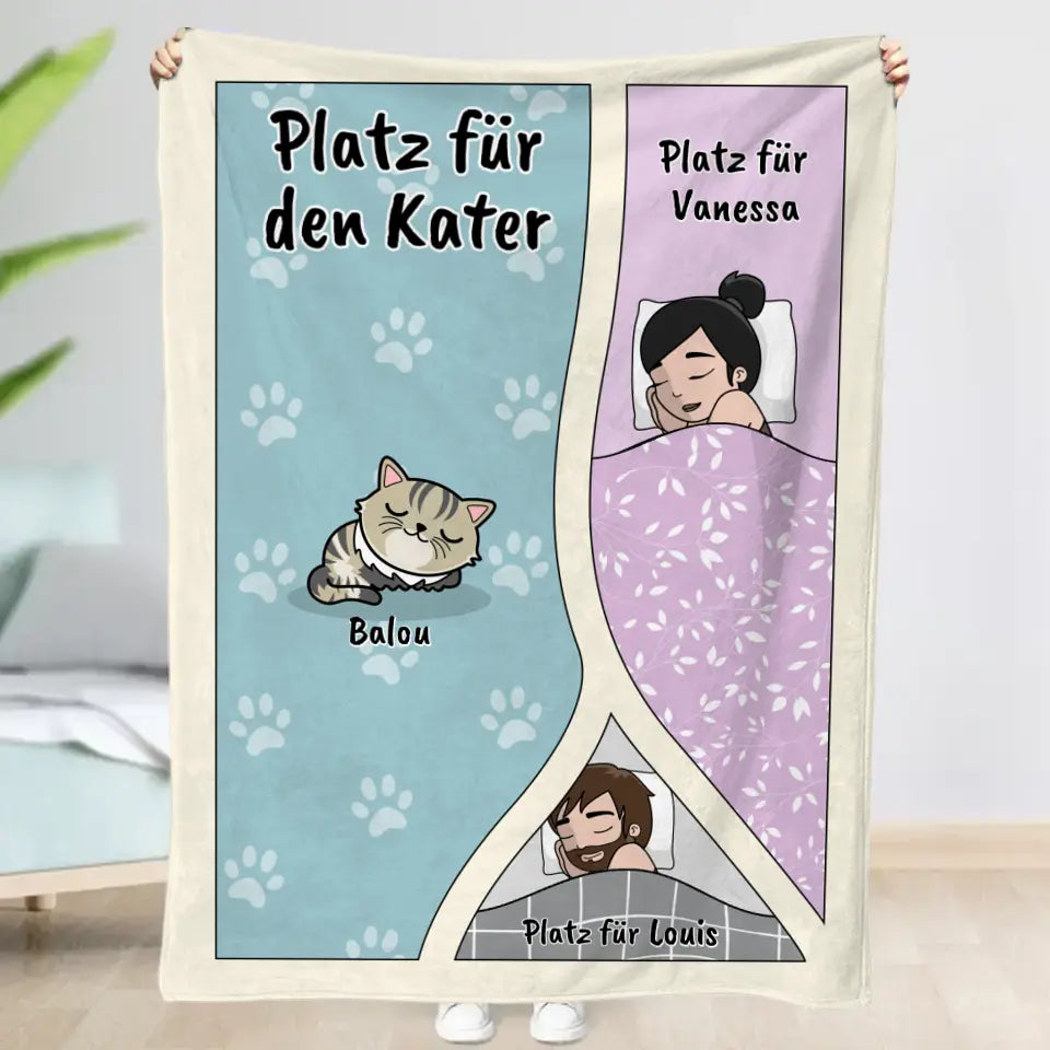 Platz für die Katzen - Individuelle Decke