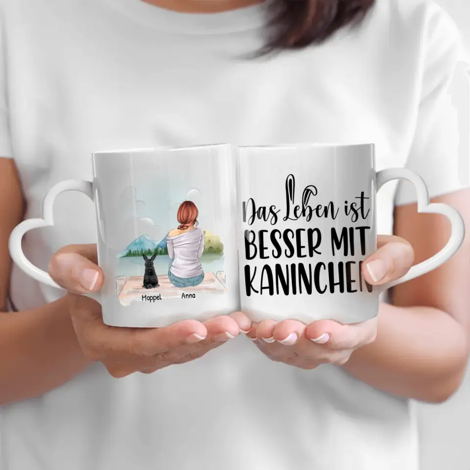 Das Leben ist besser mit Kaninchen - Individuelle Tasse