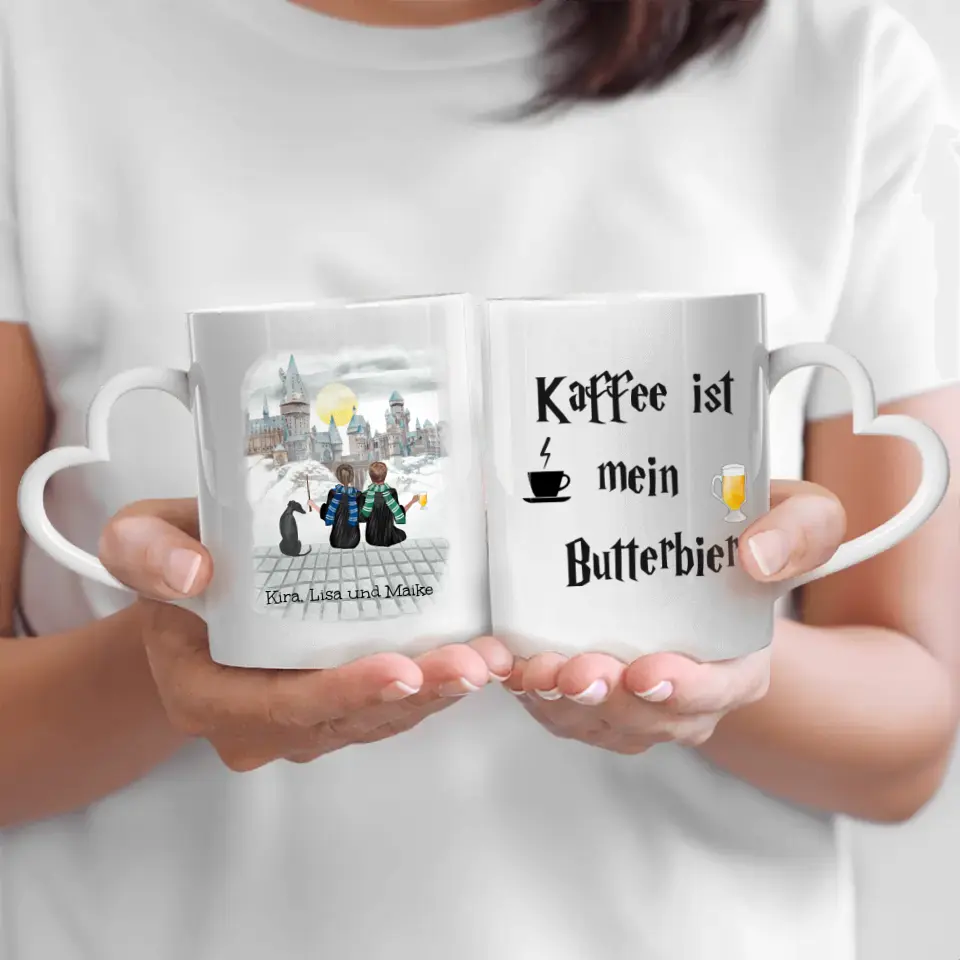 Zauberschule Pärchen - Individuelle Tasse