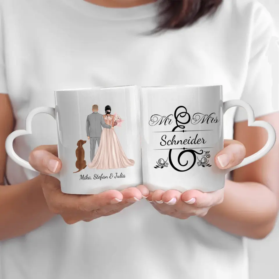 Mr & Mrs - Individuelle Tasse