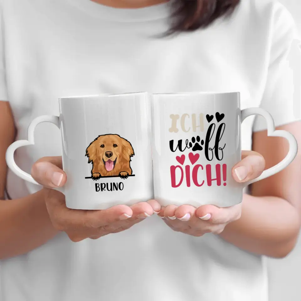 Ich wuff dich! - Individuelle Tasse