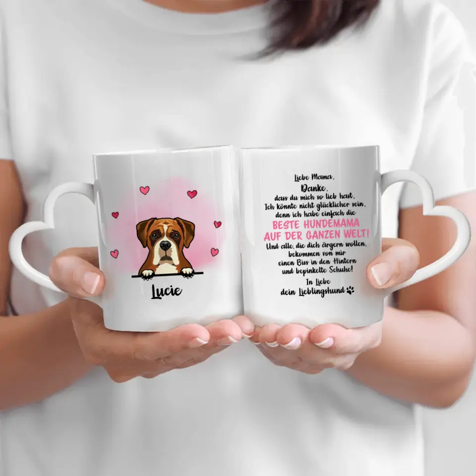 Weltbeste Hundemama - Individuelle Tasse