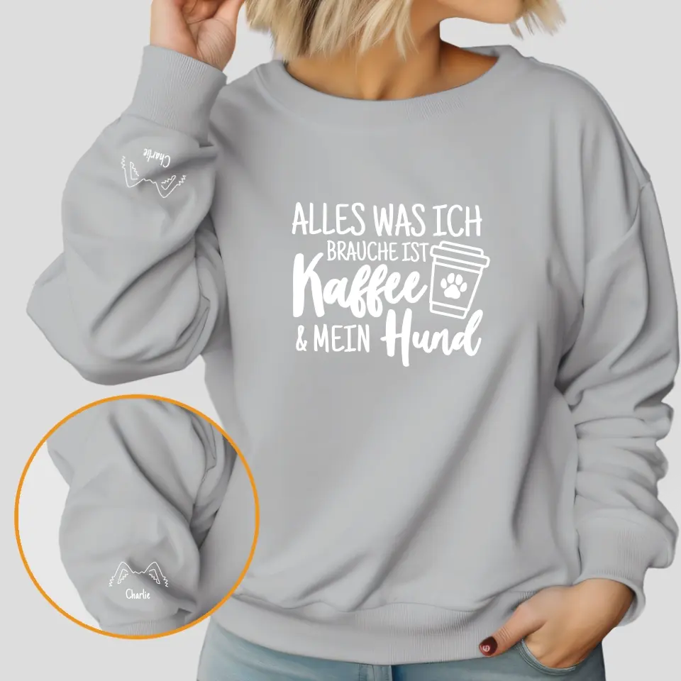 Nur Kaffee & Tiere - Individuelles Sweatshirt