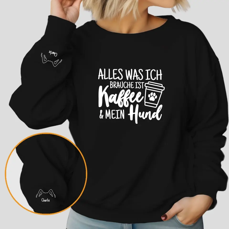 Nur Kaffee & Tiere - Individuelles Sweatshirt