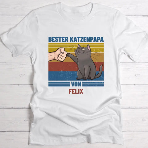 Bester Katzenvater von … - Individuelles T-Shirt - Featured Image