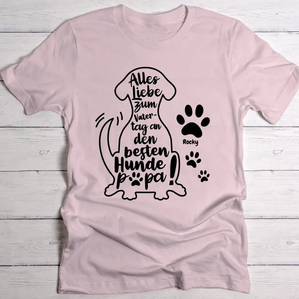 Bester Hundepapa - Individuelles T-Shirt