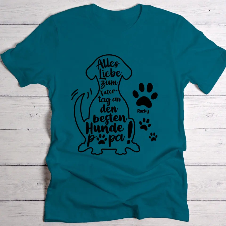 Bester Hundepapa - Individuelles T-Shirt