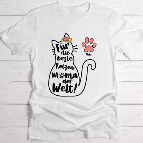 Beste Katzenmama - Individuelles T-Shirt - Featured Image