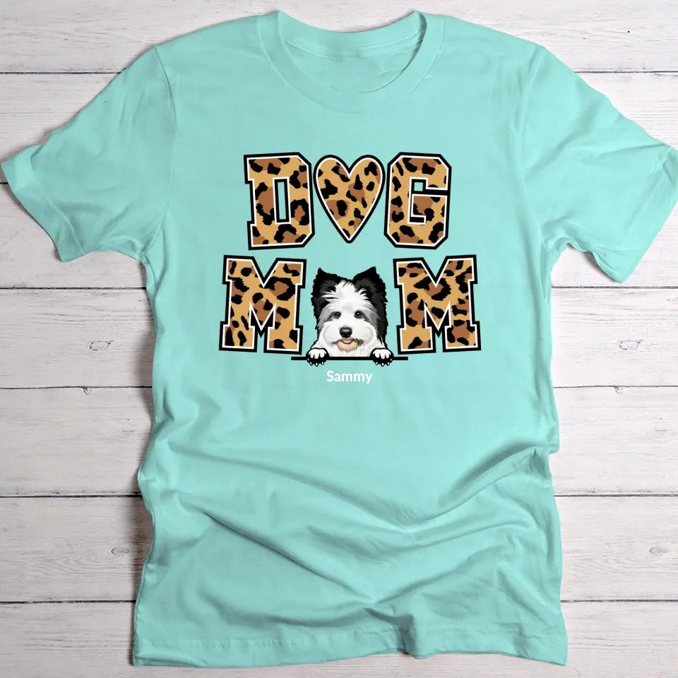 Dog Mom - Individuelles T-Shirt