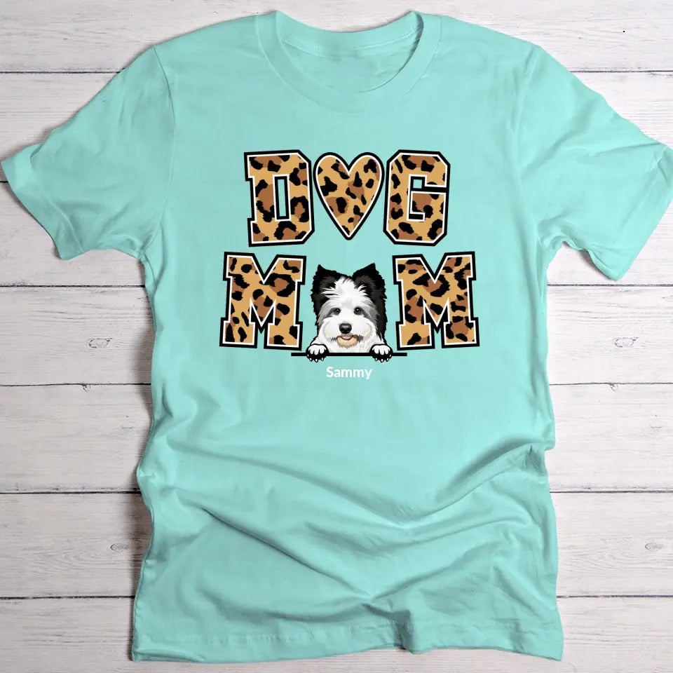 Dog Mom - Individuelles T-Shirt
