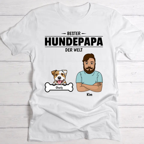 Bester Hundepapa der Welt - Individuelles T-Shirt - Featured Image