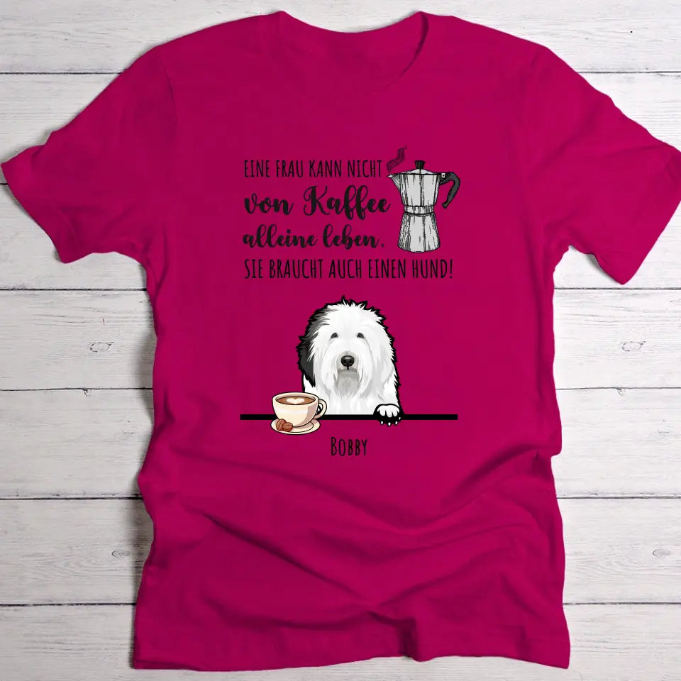 Kaffee & Wuff - Individuelles T-Shirt