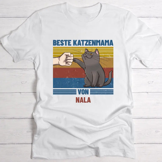 Beste Katzenmama von - Individuelles T-Shirt