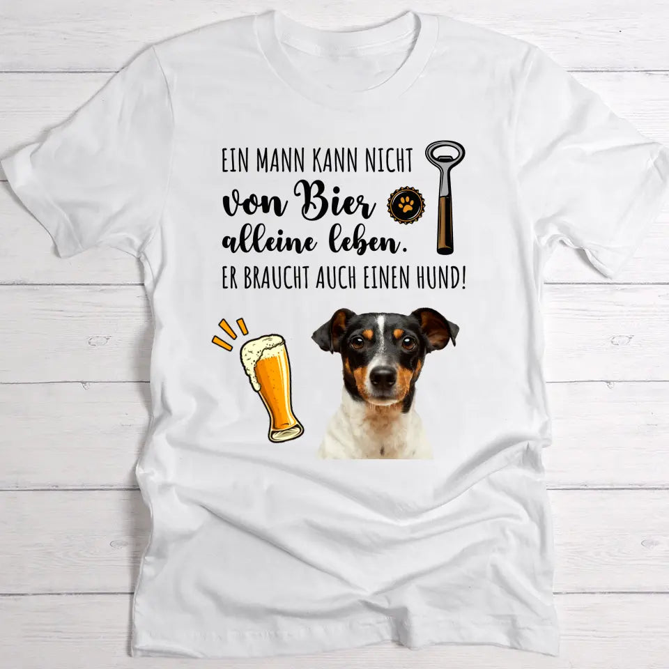 Bier & mein Haustier - Individuelles T-Shirt