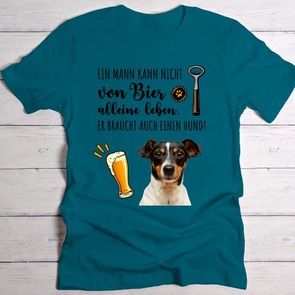 Bier & mein Haustier - Individuelles T-Shirt