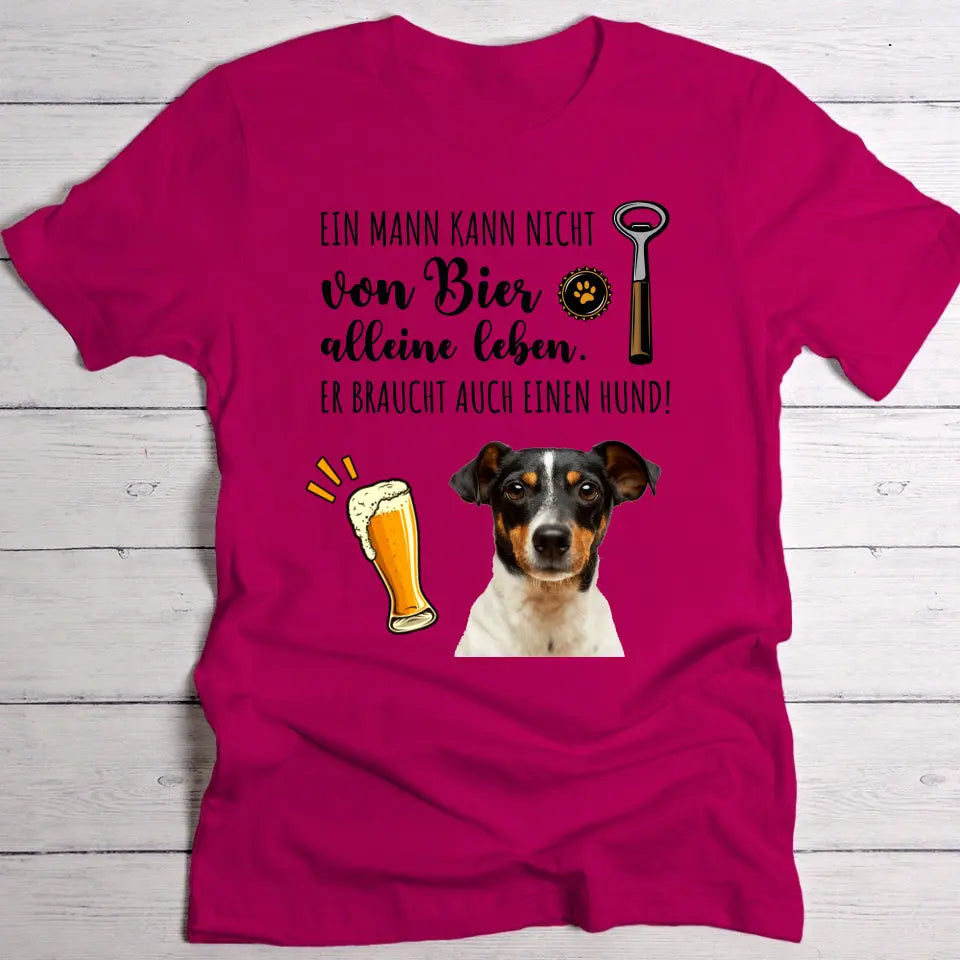 Bier & mein Haustier - Individuelles T-Shirt